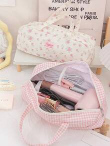 Found Favorite 1pc Hair Dryer Storage Bag, Large Capacity Portable Travel Organizer For Hair Tools & Cosmetics, Travel Storage, Curling Iron & Styling Accessories - Multicolor - View 6