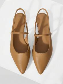 MOTF PREMIUM WOMEN'S SIMPLE FASHION FLAT HEEL SHOES - Light apricot - View 1