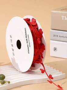 1/2PCS 10m Satin Soft Durable DIY Versatile Heart Continuous Pattern Ribbon Creative Gift Wrapping Party Decor Bouquet Tying Box Packaging Craft Supplies For Valentine Day Celebration - love - View 14