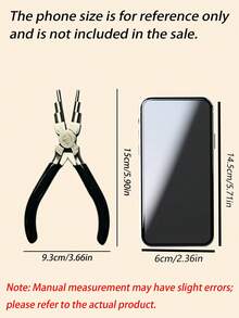 6-In-1 Wire Wrapping Pliers - High-Quality, High-Carbon Steel, Rust-Proof, Wear-Resistant - Jewelry Making Tool Set, Suitable For DIY Beading And Repair - Black - View 4