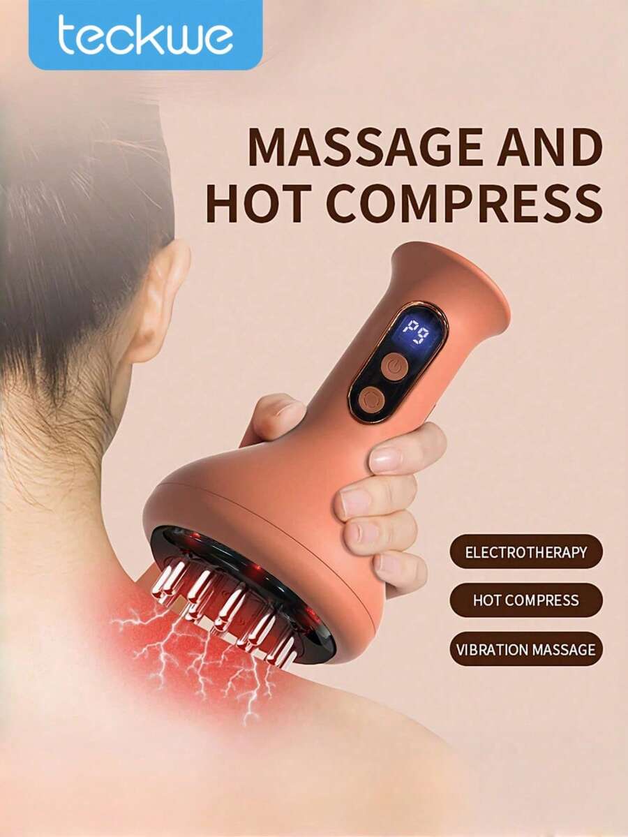 Teckwe Lymphatic Drainage Massager & Anti-Fatigue Smart Tool, Effectively Reduces Stretch Marks And Cellulite - Massager, Relieves Sciatica, Provides Deep Tissue Precise & Comfortable Massage, Featuring Back Massage, Lymphatic Massage 1200mAh