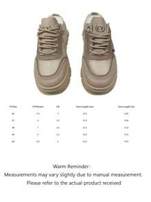 Sepasang Kaos Kaki Wanita Desain Jala, Sol Tebal, Model Platform, Sepatu Kasual Modern Multifungsi - Khaki - View 2