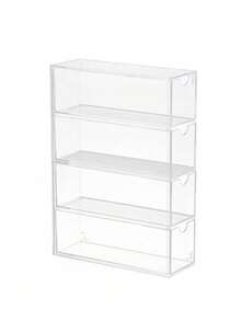 4-Tier Acrylic Eyeglasses Storage Box, Sturdy Structure With Strong Load-Bearing Capacity, Suitable For Home And Office, Makeup Drawer Organizer, Jewelry Tray - Multicolor - View 9