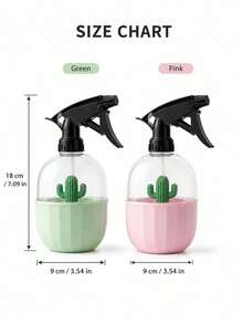 Joivida 1/2Pcs Plastic Watering Sprinkler Can, Cactus Shaped Watering Can, Small Pneumatic Watering Spray Bottle, Suitable For Gardening, Disinfection Sprayer - multicolor - View 12