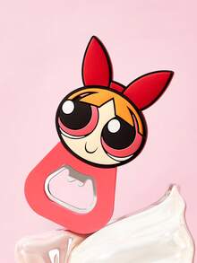 THE POWERPUFF GIRLS X SHEIN 1個趣味動物造型冰箱貼，冰箱裝飾開瓶器，適合廚房使用 - Blossom - 查看 1