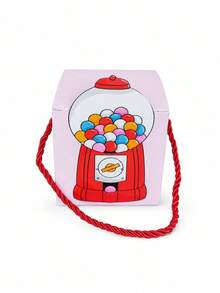 Joivida Portable Gift Box, Cute Cartoon Gift Packaging Box, Can Store Candies, Snacks, Small Gifts And Party Gifts, Suitable For Birthday Parties, Party Gift Packaging, Wedding Souvenir Storage, Holiday Gift Bags - Multicolor - View 12