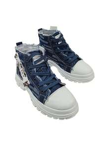 Pair Of Casual High-Function Multi-Purpose Sports Shoes, Stylish And Comfortable Outdoor Sports Sneakers - Dark Blue - View 7