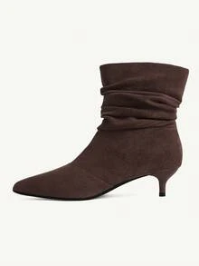 CUCCOO CHICEST 女款舒適休閒棕色細高跟靴 秋冬款 - 咖啡色1S - 查看 4
