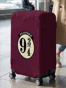 HARRY POTTER X SHEIN 數字圓形Logo印花行李箱套 耐磨防塵 行李箱保護套 旅行托運保護 - 數字 - 查看 2