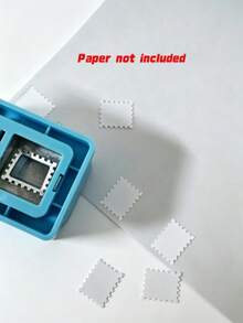 1 st rektangulär stämpelhålslagare, pappershålslagare, manuell pappershålslagare lämplig för pyssel, scrapbooking, journaler och korttillverkning - Stor, rektangulär - Visa 4