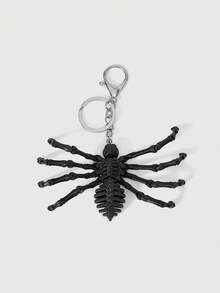 ROMWE 1 Gothic Style Movable Spider Pendant Bag Accessory Buckle, Sweet And Cool, Spice Girl Y2K Is Suitable For Decorative Handbags, Messenger Bags, Backpa - Black - View 4