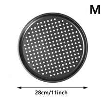 1pc Pizza Pan With Holes, Round Pizza Pan For Oven,9.65 Inch (About 24.5 Cm),11 Inch (About 27.9 Cm),12.6 Inch (About 32 Cm) Baking Pan, Non-Stick Baking Supplies Family Restaurant Kitchen Steel Fresh-Keeping Pizza Pan - Black - View 10