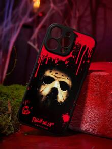 WB Horror X SHEIN Stylish Black Skin-Sensitive Mobile Phone Case, Anti-Drop Protective IPhone11-17 Mobile Phone Case. - Multicolor - View 1