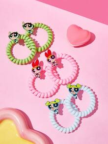 THE POWERPUFF GIRLS X SHEIN Joint Hair Band Set - Multicolor - View 6