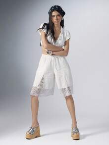 SHEIN Solezae Sandal Platform & Wedges Seksi Minimalis Wanita dengan Motif Hewan - Hitam dan Putih - View 4