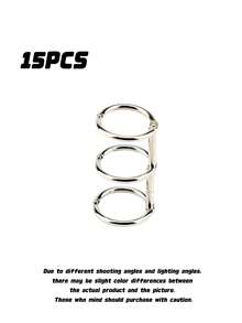 20/15/10/2Pcs Silver Metal 3-Ring Binder, 0.8 Inch Inner Diameter Loose Leaf Folder, Perfect For Notebooks, Photo Albums And DIY Travel Journals, Back To School Essential Supplies - Silver - View 8