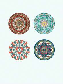 Heat Resistant Tea Mat, Coaster, Insulation Mat, Dining Table Mat, Plate Mat - Multicolor - View 8