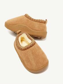 Cozy Pixies Autumn/Winter Casual All-Match Fashion Versatile Warm Plush Cute Soft Baby Snow Ankle Boots, Slippers - Mocha Brown - View 4
