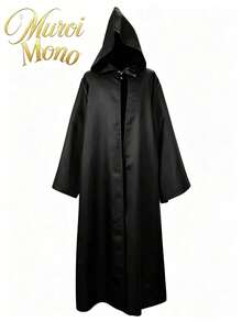 Muroi Mono 1件裝萬聖節角色扮演服裝｜萬聖節禮物｜節慶氛圍穿搭 - 黑色披風 - 查看 7