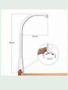 1PC Clamp On Bed Rail Bracket Bedside Holder Clip Mount Shelf For Phone Book Remote Tablet Edge Grip No Drill Space Saving Bed Frame Side Organizer Home Utility Accessory Supplies - Type H - View 7