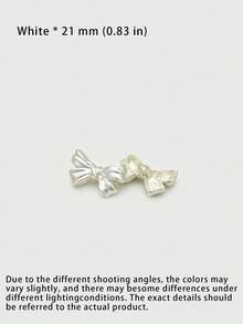 1 Pack 10 Pieces Sweet Three‑Dimensional Bow Metal Vintage Buttons Decorative Fasteners Fit For Women Sweaters Coats Suits Outerwear Hand‑Sewn Clothing Accessories - 10pcs - View 4