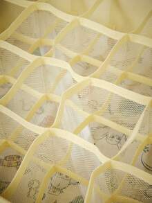HARRY POTTER X SHEIN Set Laci Penyimpanan Kain Bermotif , Kotak Penyimpanan Pakaian Dalam dan Kaus Kaki Lipat Berbagai Ukuran dengan Panel Pembatas, Cocok untuk Lemari Pakaian dan Meja Rias - Putih - View 6
