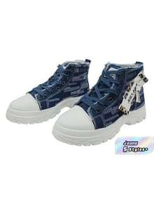 Pair Of Casual High-Function Multi-Purpose Sports Shoes, Stylish And Comfortable Outdoor Sports Sneakers - Dark Blue - View 3