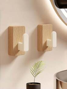 1 PC Strong Adhesive Wall Hooks No Drill Waterproof Heavy Duty For Keys Jewelry Towels Bags Multipurpose Storage Organizer For Kitchen Bathroom Office Garage - View 5