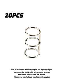 20/15/10/2Pcs Silver Metal 3-Ring Binder, 0.8 Inch Inner Diameter Loose Leaf Folder, Perfect For Notebooks, Photo Albums And DIY Travel Journals, Back To School Essential Supplies - Silver - View 11
