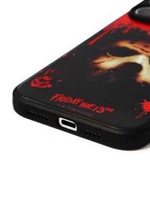 WB Horror X SHEIN Stylish Black Skin-Sensitive Mobile Phone Case, Anti-Drop Protective IPhone11-17 Mobile Phone Case. - Multicolor - View 6