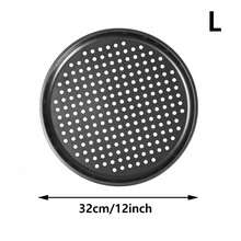 1pc Pizza Pan With Holes, Round Pizza Pan For Oven,9.65 Inch (About 24.5 Cm),11 Inch (About 27.9 Cm),12.6 Inch (About 32 Cm) Baking Pan, Non-Stick Baking Supplies Family Restaurant Kitchen Steel Fresh-Keeping Pizza Pan - Black - View 9
