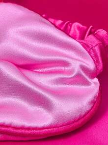 THE POWERPUFF GIRLS X SHEIN Cute Girl Image Pink Eye Mask,Y2k, Vacation - Hot Pink - View 5