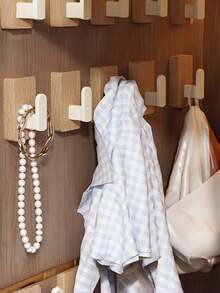 1 PC Strong Adhesive Wall Hooks No Drill Waterproof Heavy Duty For Keys Jewelry Towels Bags Multipurpose Storage Organizer For Kitchen Bathroom Office Garage - View 7