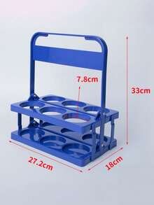 1PC Foldable 6 Hole Plastic Wine Glass Holder Stand Portable Durable Outdoor Home Use Beer Basket Cocktail Drink Display Rack For Party Picnic Bar Birthday Christmas Gift Must Haves - Multicolor - View 10
