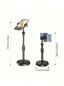 Adjustable Rotating Waterproof Abs Desktop Tripod Phone Mount, Phone Video/Live Streaming Stand, Ergonomic Phone Stand (Plastic Material, Prone To Squeezing/Dropping Damage, Please Refer To Installation Video) - Multicolor - View 5