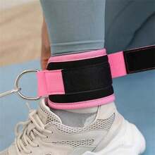 1/2pcs Ankle Strap For Rope Equipment And Resistance Bands, D-Shaped Loop Ankle Strap, Adjustable Looseness, For Home, Gym, And Leg Muscle Training - Multicolor - View 3