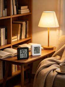 電子溫度計，直觀溫度與濕度顯示，適用於室內、室外、臥室、餐廳、辦公室、爬蟲棲息地 - 彩色 - 查看 9