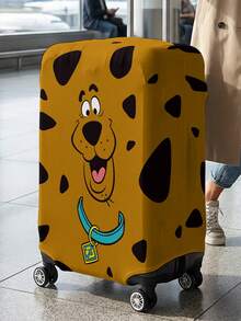 SCOOBY-DOO X SHEIN 卡通斑點小狗印花行李箱套，耐磨防塵行李箱保護套，適用旅行托運保護 - 狗 - 查看 2