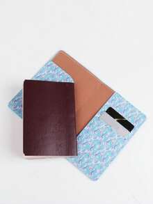 Found Favorite Fashionable Travel Printed Passport Holder, Portable Travel Certificate Holder, Unisex, Multi-Function, Light And Portable - Multicolor - View 4