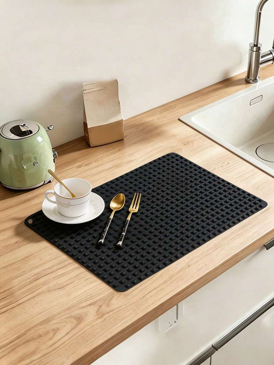 Haus Hana Sink Drain Pad, Kitchen Sink Anti Silicone Pad, Pot Bowl Tableware Drying Pad, Self Draining Pad - Multicolor - View 1