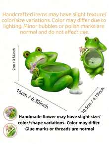 1PC Fun Lazy Frog Resin Garden Statue Outdoor Yard Decor Unique Art Lawn Ornament For Pond Patio Porch Backyard Potted Plant Decoration Festival Gift Weatherproof Sculpture - A - View 3
