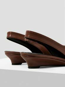 MOTF PREMIUM POINTED MULES HIGH HEELS, SUITABLE FOR SPRING SHOES IN THE CHRISTMAS SEASON - Brown 3 - View 5