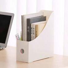 1 Piece Desktop Storage Bookcase File Rack Frame Storage Box Bookcase Data Rack Stationery Rack Student Dormitory Desktop Stationery Book Storage Box One Piece Foldable Multifunctional Storage Box Back To School School Supplies - Multicolor - View 15