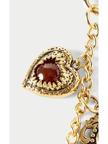 Noxbound Retro Heart Lock Bag Hanging - Gold - View 3