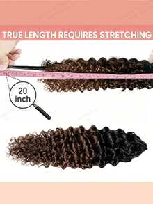 Boho Braids Miracle Knots Hair Human Crochet Hair Water Wave 18 Inch 120g Feather Crochet Human Hair For Women Pre-Separated Invisible Wet And Way Crochet Hair Extensions T1B/4 - T1B/4# - View 4