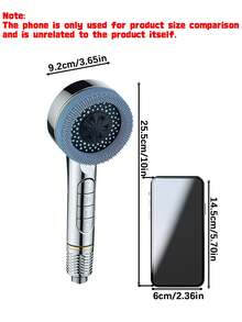 3Pcs Set High Quality ABS 4-Speed Adjustable Handheld Shower Head With 1.5m Stainless Steel Hose ABS Drill-Free Wall Mount Bracket Bathroom Accessory Shower Tool - multicolor - View 3