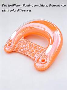 1pc Candy Color U-Shaped Inflatable Pool Float, Adult Floating Lounger Chair For Summer Beach Swimming, Durable PVC Pool Accessory, Great For Party Relaxation - Multicolor - View 19
