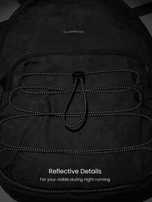 GLOWMODE Medium 10L DailyMotion Water-Resistant Backpack Bag With Side Pockets External Zip Pocket Button Closure Reflective Daily Casual Hiking Outdoor - graphite - View 3