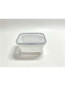 Food Storage Box Set With Drain Basket And Lid - Leak-Proof, Refrigerator, Reusable Multi-Functional Kitchen Storage Boxes, Suitable For Fruits, Vegetables, And Food. - Multicolor - View 10