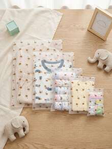 5/6/10 Package Is Optional, Clothing Storage Bag For Travel With Baby, Storage Sealed Bag/Pattern Position Is Not Fixed/Does Not Contain Contents - Multicolor - View 1